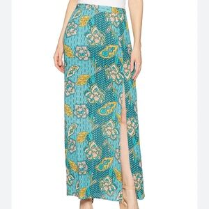Minkpink Womens Alice Maxi Side Slit Skirt Small